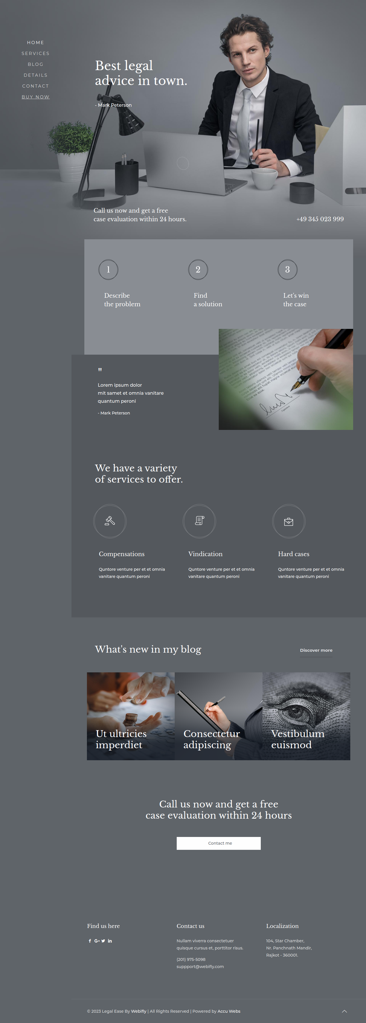 Legal Ease Law website templates