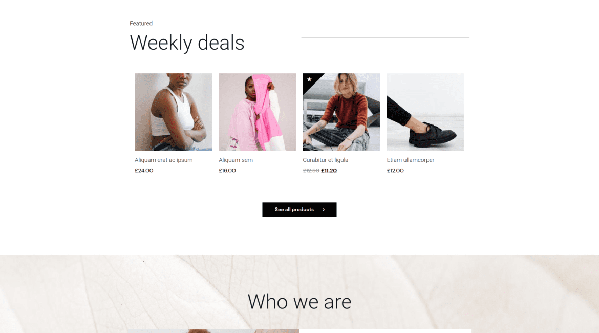 ecommerce clothing templates for youngstars