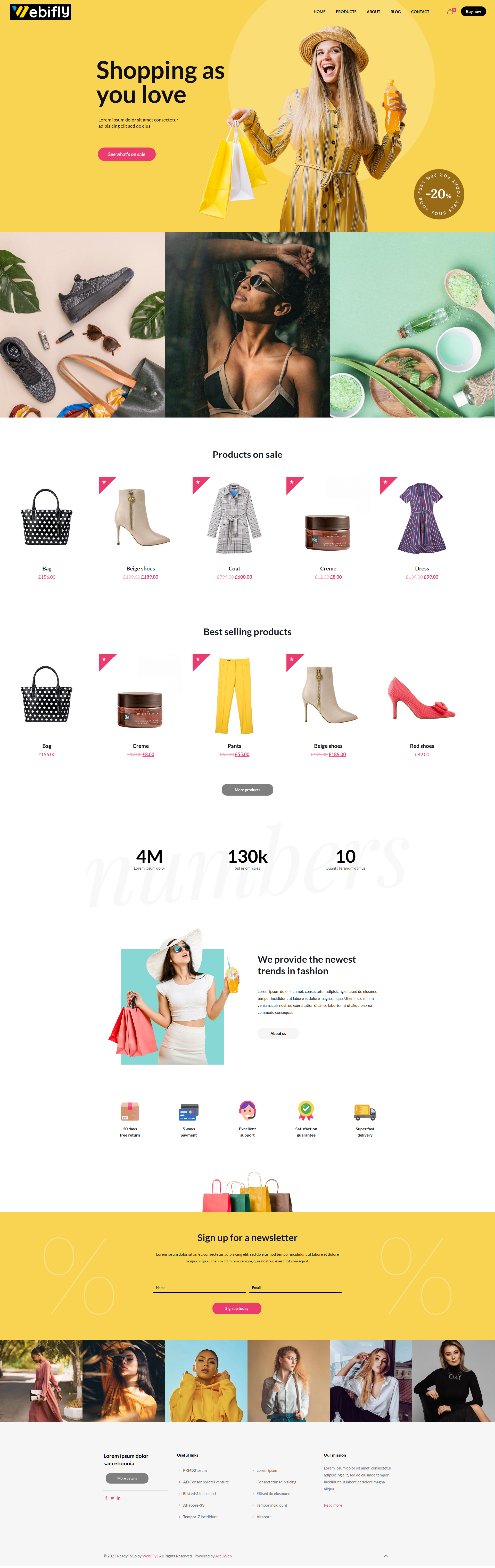 ready to go ecommerce website templates