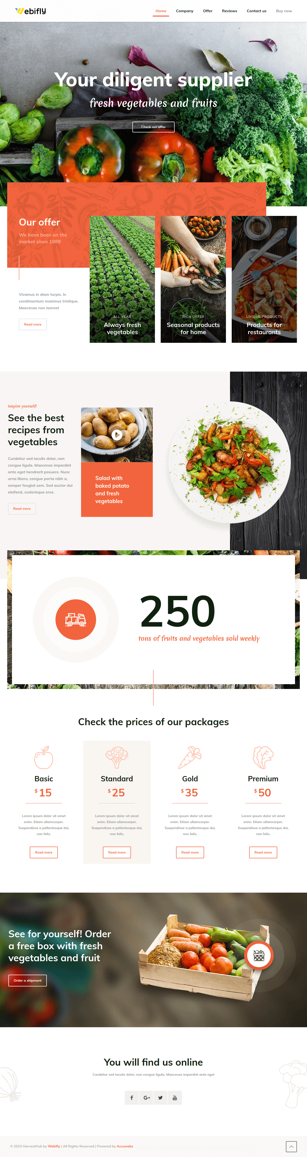 Harvest Hub Agriculture and Farm Template