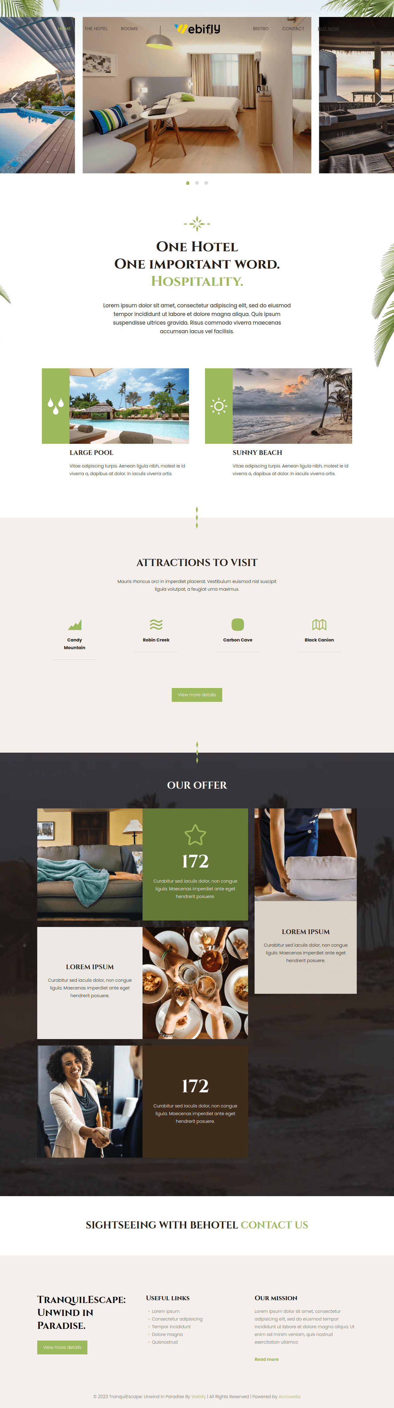 Tranquil Escape Resort Template