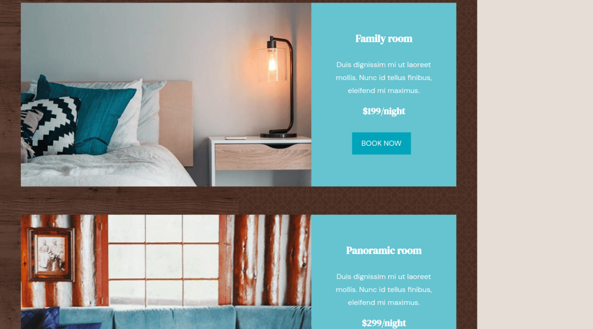Hotel Cottage and Resort Template